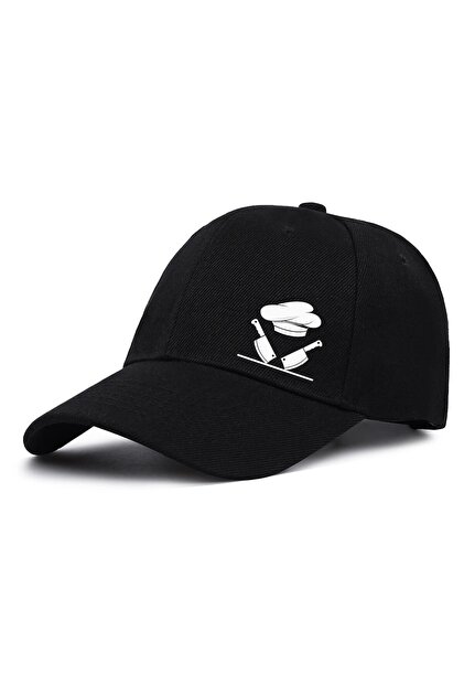 Chef Cook Knives Printed Snapback Hat Peaked