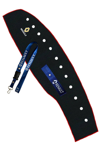 Renault 19 Europa Torpedo Protection Carpet Cover | Renault Blue Auto Mirror Strap & Bumper Tow Strap