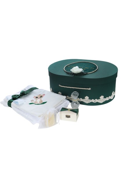 Trusou botez baieti 9 piese, Simba, verde, REC3017