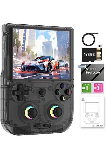 その他 anbernic rg406v 8/128gb ANBERNIC Rg406v El Oyun Konsolu Oyun Yüklü 4 Inç Ips Çoklu