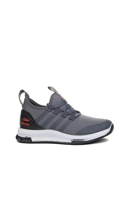 Ndrops Rahat, Ortopedik, Hafif, Bağcıksız Fileli Sneaker Günlük Çocuk Spor Ayakkabı FÜME