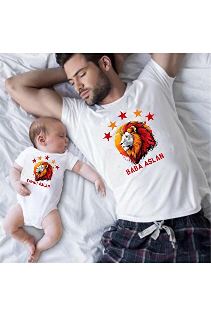 venüsdijital ASLAN 2025 BABA OĞUL TSHIRT ZIBIN KOMBİN - Fiyatı