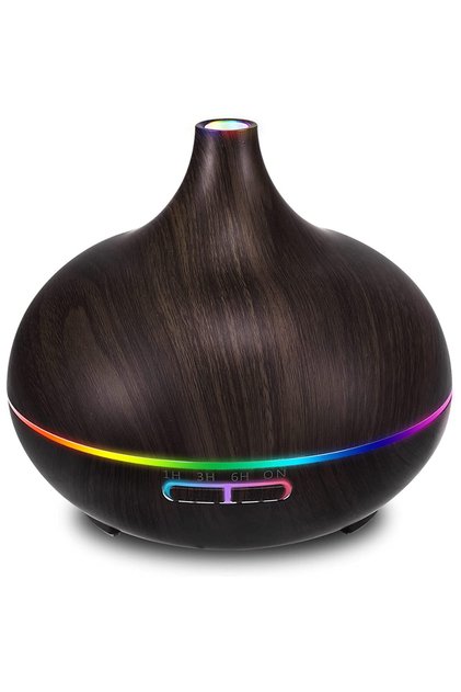 Difuzor aromaterapie cu uleiuri esentiale 500 ml Echo Soul®, pentru casa, lumina led si temporizare