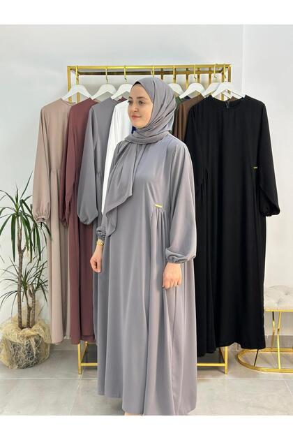 what color hijab goes with grey dress Dress For Girls With Hijab