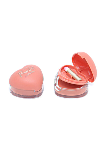 Rosemary彩 商品 Roesıa Rose Cosmetics Rose Fırçalı, Kalpli Model Krem Allık