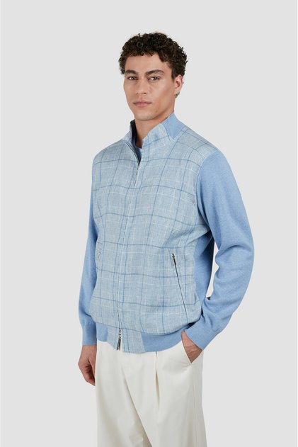 COTTON ZIPPED SWEATER