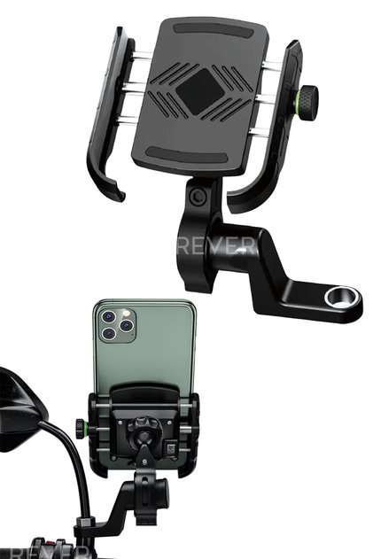 Motorcycle Phone Holder Handlebar and Mirror Mount Motor and Bicycle Compatible Phone Holder