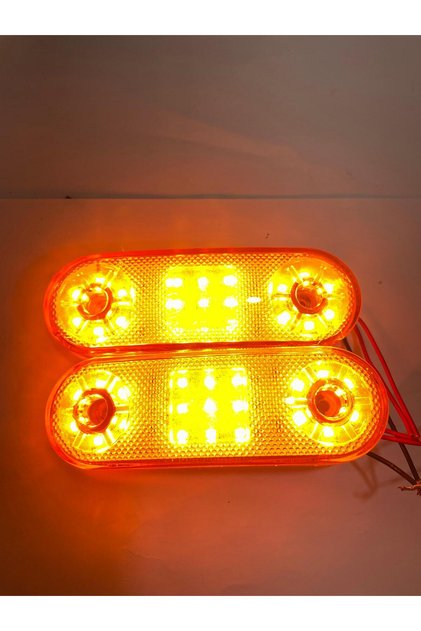 BARLAS OTO Yan işaret lambası 21 led [kamyonet-otobüs -tır- minibüs] sarı renk [4adetli]