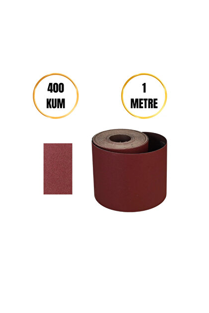 LEOX 400 Kum Rulo Zımpara - 1 Metre | Ahşap ve Metal Yüzeyler İçin
