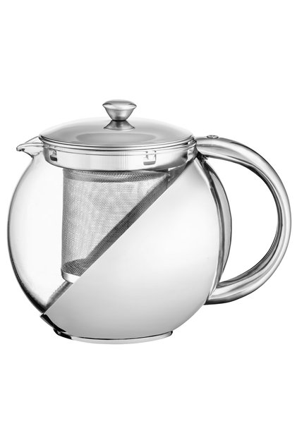 Fierbător cu infuzor din sticlă și oțel inoxidabil, 750 ml