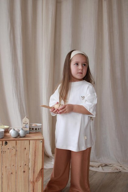 Tricou oversize cu broderie Koala