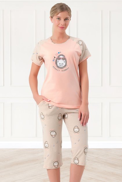 Cotton Bermuda Women's Pajama Set