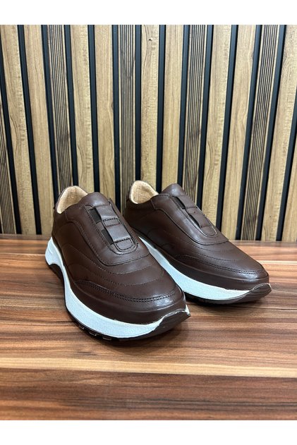 Men's Elastic Genuine Leather Shoes