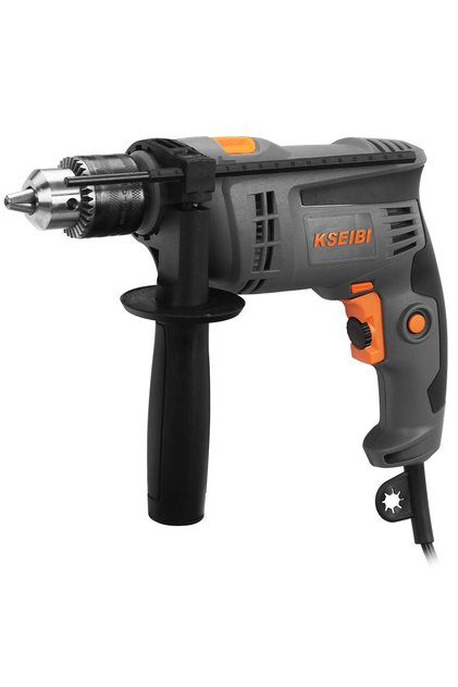 IMPACT DRILL, 13mm, 710W - for Drilling Steel, Concrete, Wood, Plastic, Adjustable Side Handle.