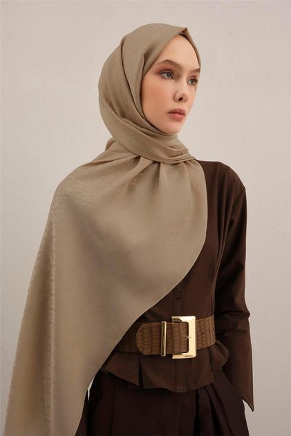 Lyocell Naia Triangle Monogram Shawl 5 04