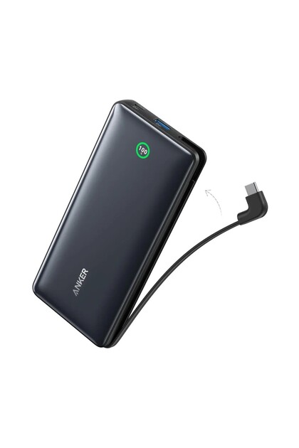Anker Nano Power Bank 20000, 30W, Built-In USB-C Cable
