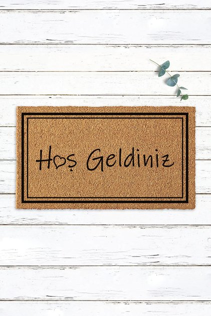 Patterned Welcome Framed Design Koko Door Mat
