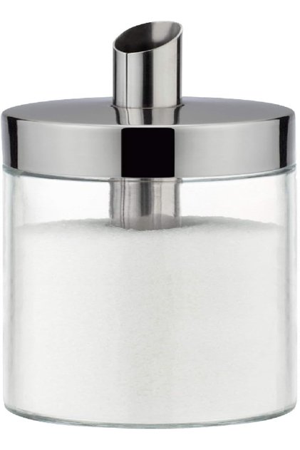 Club Sugar Dozer – 225ml Dispenser, Stainless Steel & Glass