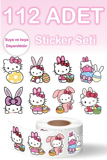 112 Adet Sticker Seti - Kalem Laptop Defter Suluk Etiketi