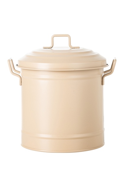 Mini Çöp Kovası Mat Krem 3,5 Lt