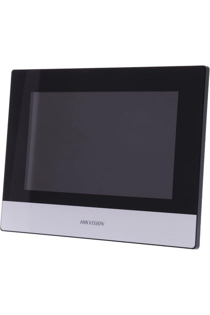 محطة اتصال فيديو داخلية للشبكة - DS-KH6320-WTE1، شاشة LCD من هيكفيجن بدقة 1024×600 متعددة التركيز