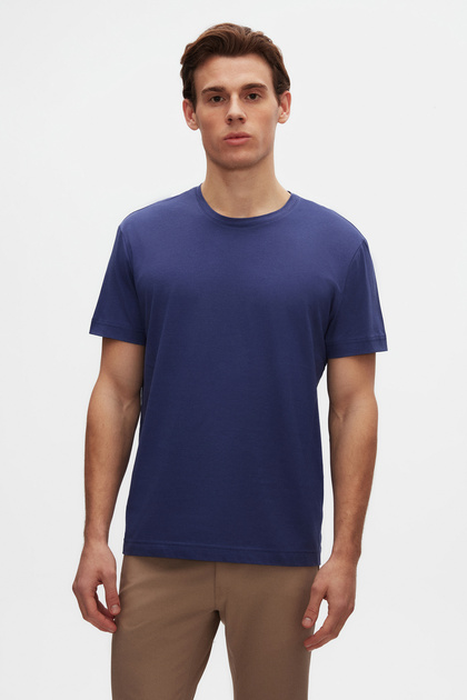 Ds Damat Comfort Purple 100% Cotton T-Shirt