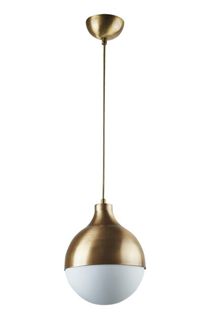 Salon - Mutfak - Yatak Odası Retro Tekli Beyaz Globe Camlı(ÇAP 15 CM) Eskitme Avize