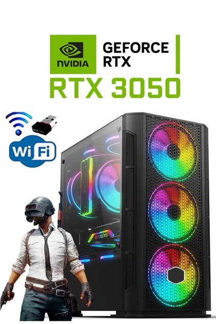 N300 (PUBG,GTA 5) İ7 3770,16GB RAM,512GB M2 SSD,RTX3050 Ekran Kartı,oyuncu Masaüstü Bilgisayarı