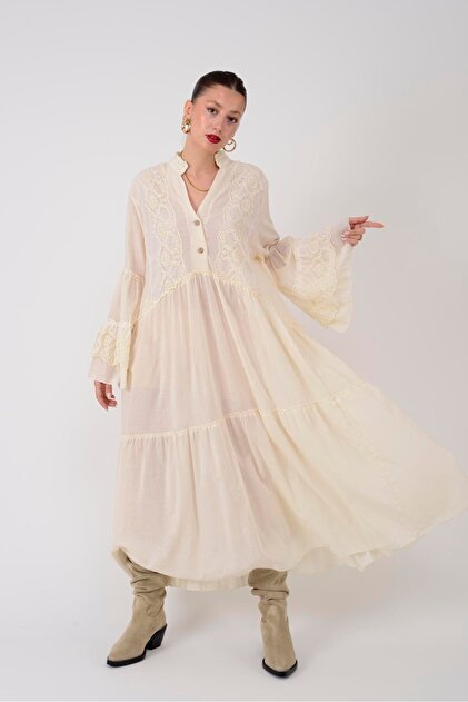 white christmas dresses Strappy Maxi- Carlin Cream Gold-Medium