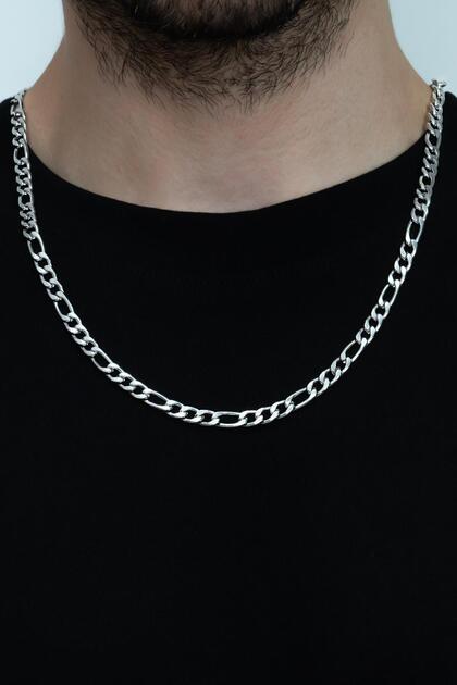 Figaro Model Sport Casual Steel Men's Chain Necklace Ack06