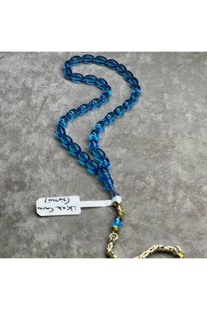 سبحة زجاج طائرة فضية 20 سم