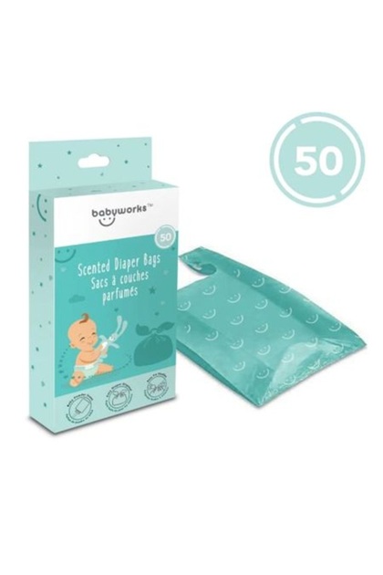 Pungi parfumate pentru scutece utilizate Baby Works, 50 bucati