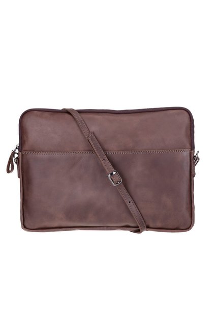 Leeds 16 Inch MacBook and Pc Compatible, Genuine Leather, Handmade Case, Antique Coffee
