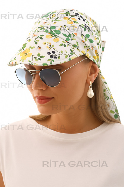 Safari Tie-Up Bandana Visor with Shield