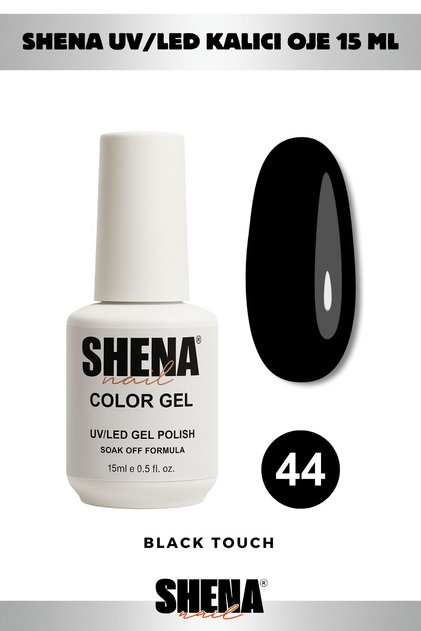 Kalıcı Oje 15 ml - 44 Siyah - Uv/led Gel Polish ❤ From Dubai