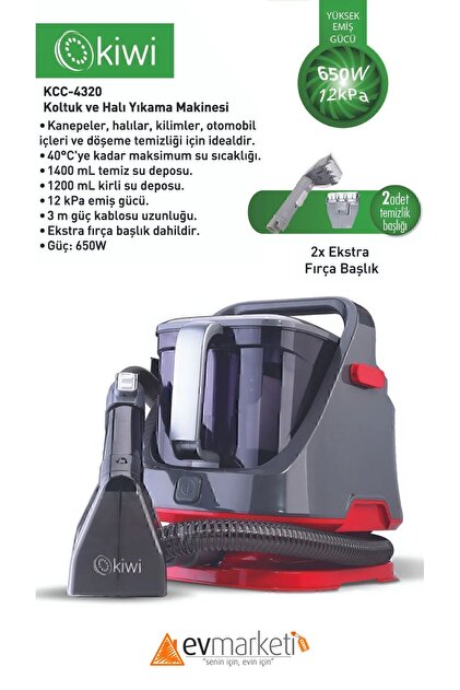 Kiwi Koltuk & Halı Yıkama Ve Leke Çıkartma Makinesi - Fiyatı