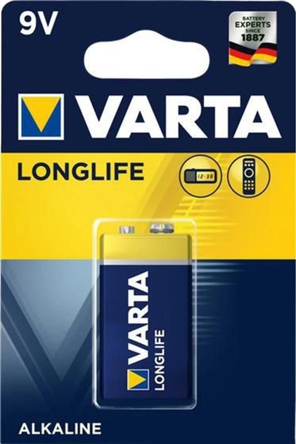 Longlıfe Power 9 Volt Alkalin Pil (TEKLİ PAKET FİYATI)