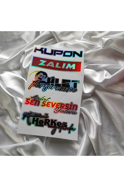 Newmod9 Hologram Rear Window Sticker Can Be Adhered Separately. Compatible with Motorcycle and Motorcycle