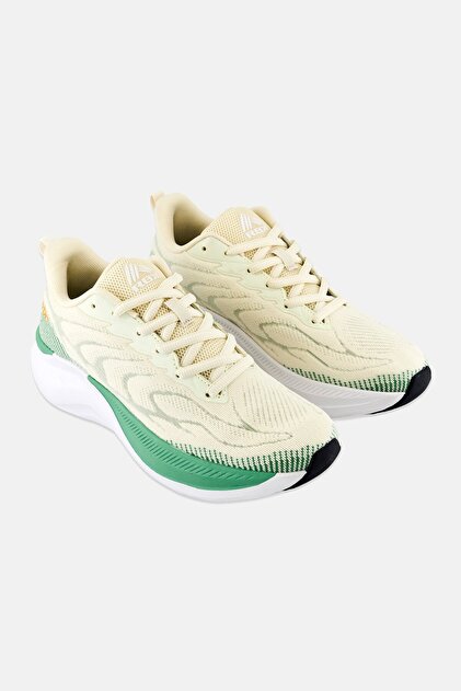 Women Lace Up Running Shoes, Beige