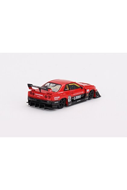 mini gt 843 Nissan LB-ER34 Super Silhouette SKYLINE Red/Black 1/64