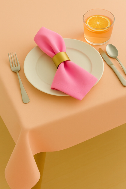 Luna Series Velvet Textured 2-Piece Guest Napkin - Pink