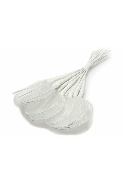 Set 144 flori artificiale albe 4x12.5 cm