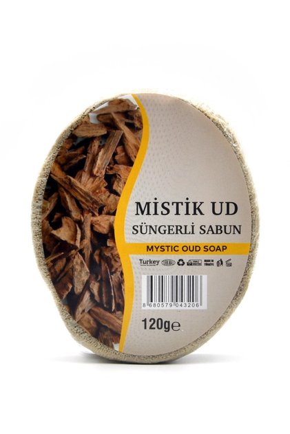 Mystic Oud Extract Sponge Soap Bath Shower Soap 120g