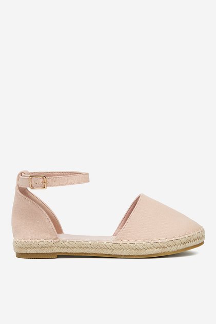 Espadrile roz joase pentru femei, talpă 39