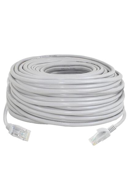 Cablu de rețea LAN RJ 45, PVC, 30 m, Gri