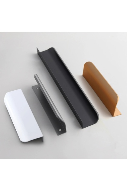 Lidya Integrated Chrome 224 mm Handle, Luxury Country Kitchen Furniture Cabinet Drawer Handle