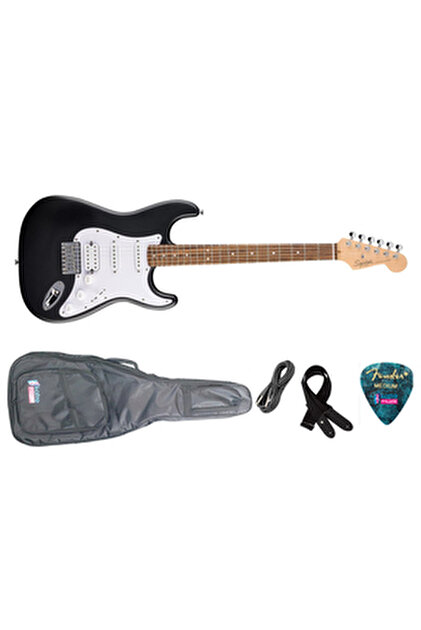 SQUIER Fender Squier Sonic Stratocaster HSS Black Elektro Gitar