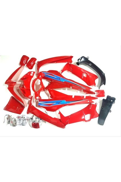 MONDİAL CUP KH 100 KAPORTA FULL SET KIRMIZI FAR+STOP+SİNYAL+STICKER