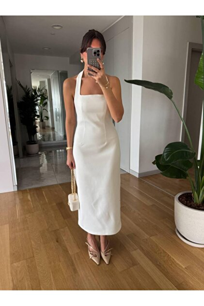 ribbed halter dress Aaliyah Rib Halter Dress – shoprodeodrive main image 1