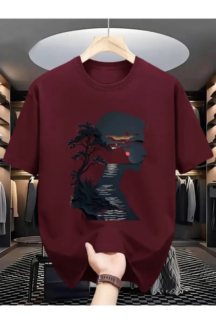 Unisex Design Printed Oversize T-shirt